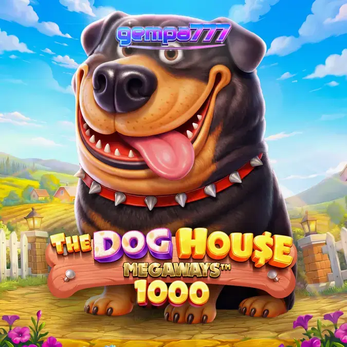 Tampilan layar permainan The Dog House Megaways 1000 pada perangkat seluler